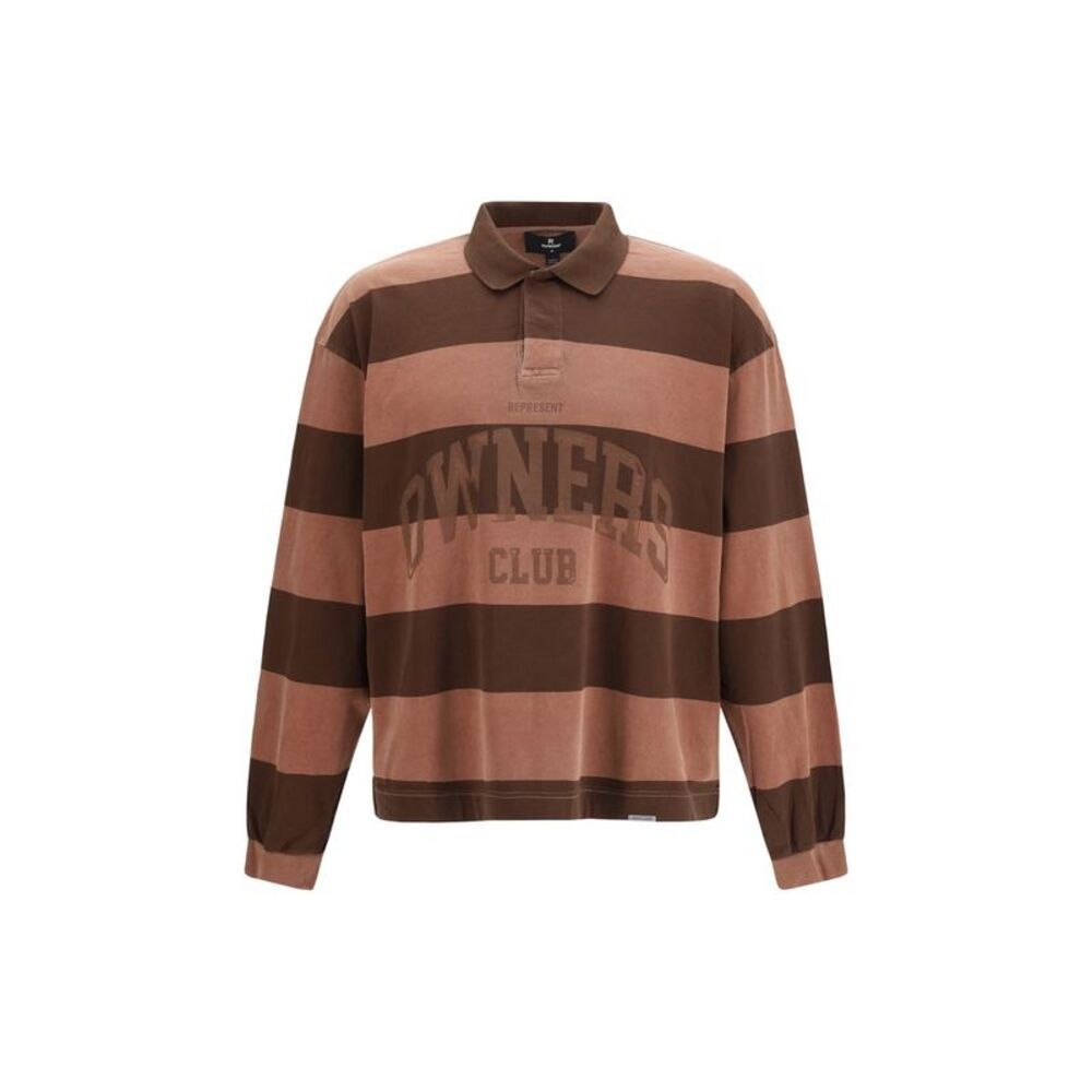 Represent Brown Cotton Polo Men's Shirt